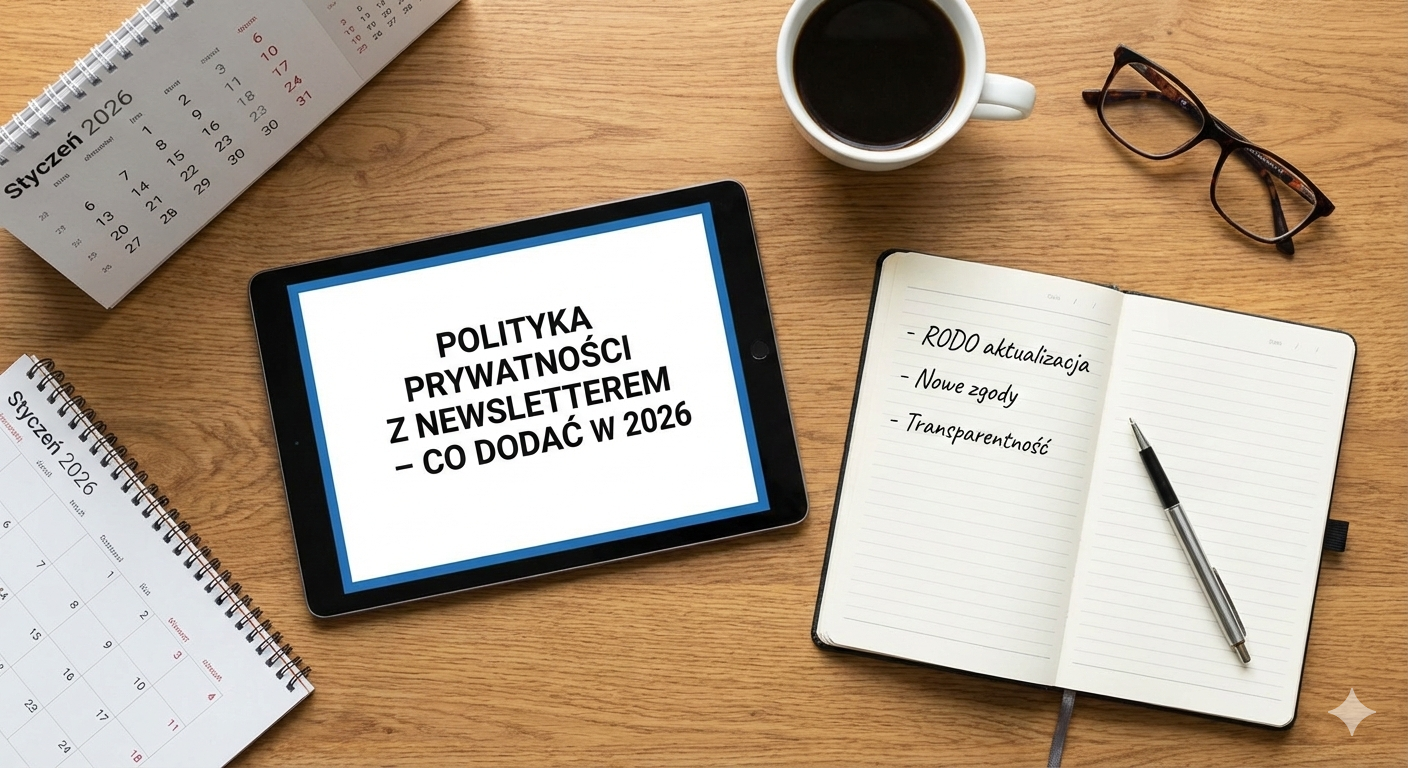 Polityka prywatności z newsletterem – co dodać w 2026