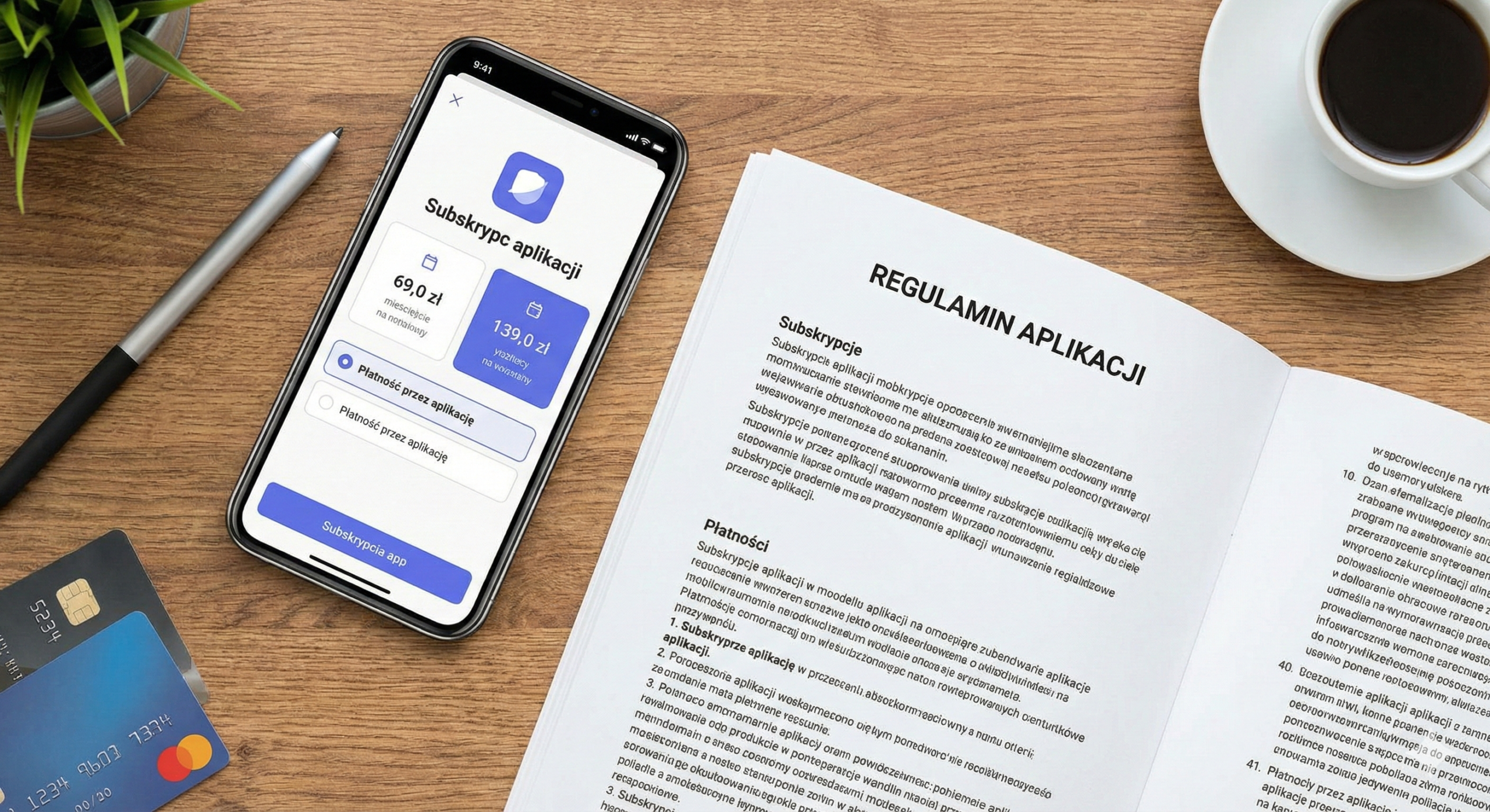 Regulamin aplikacji z subskrypcjami i płatnościami in-app