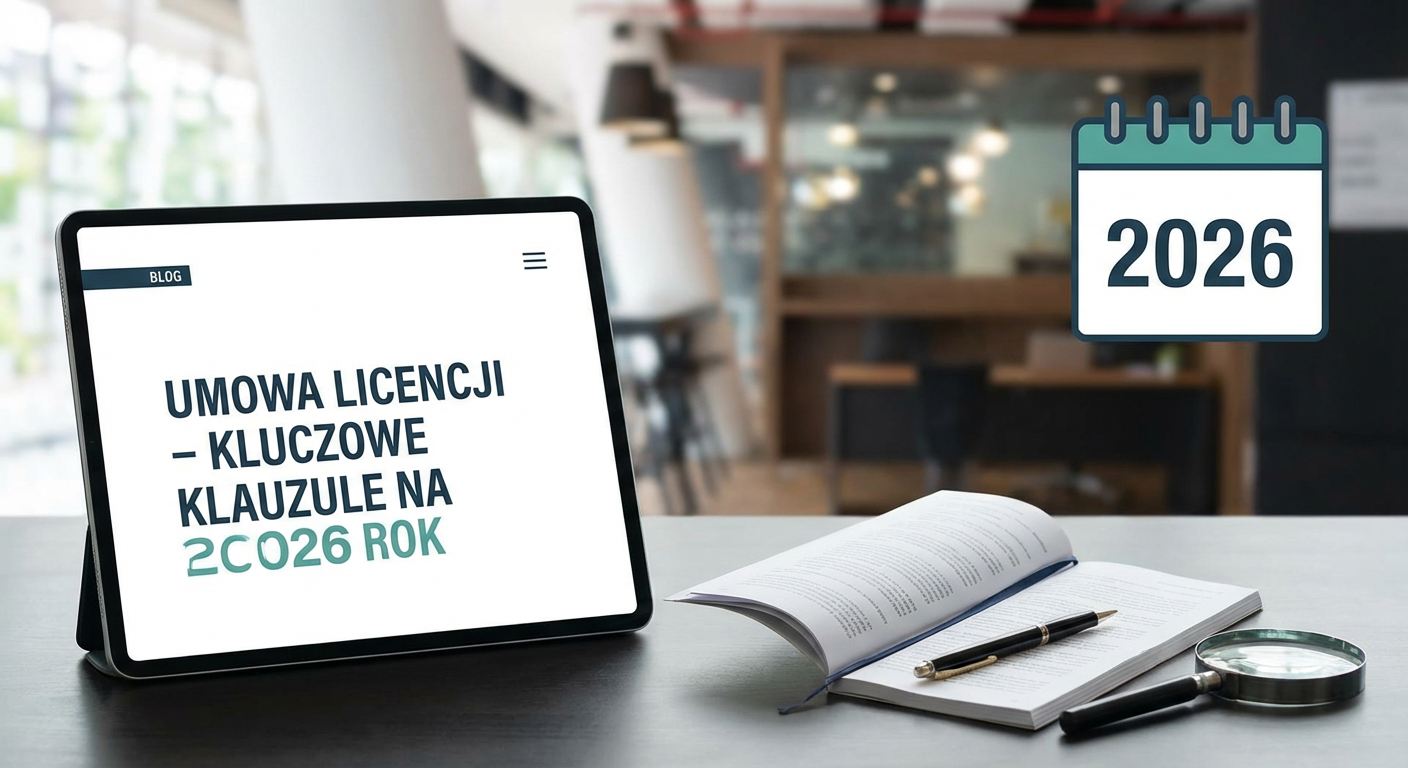 Umowa licencji – kluczowe klauzule na 2026 rok