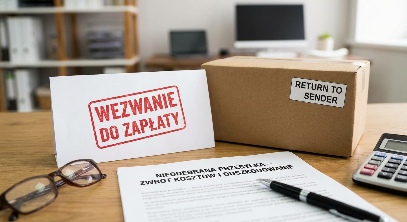 Wezwanie do zapłaty nieodebrana przesyłka – zwrot kosztów i odszkodowanie
