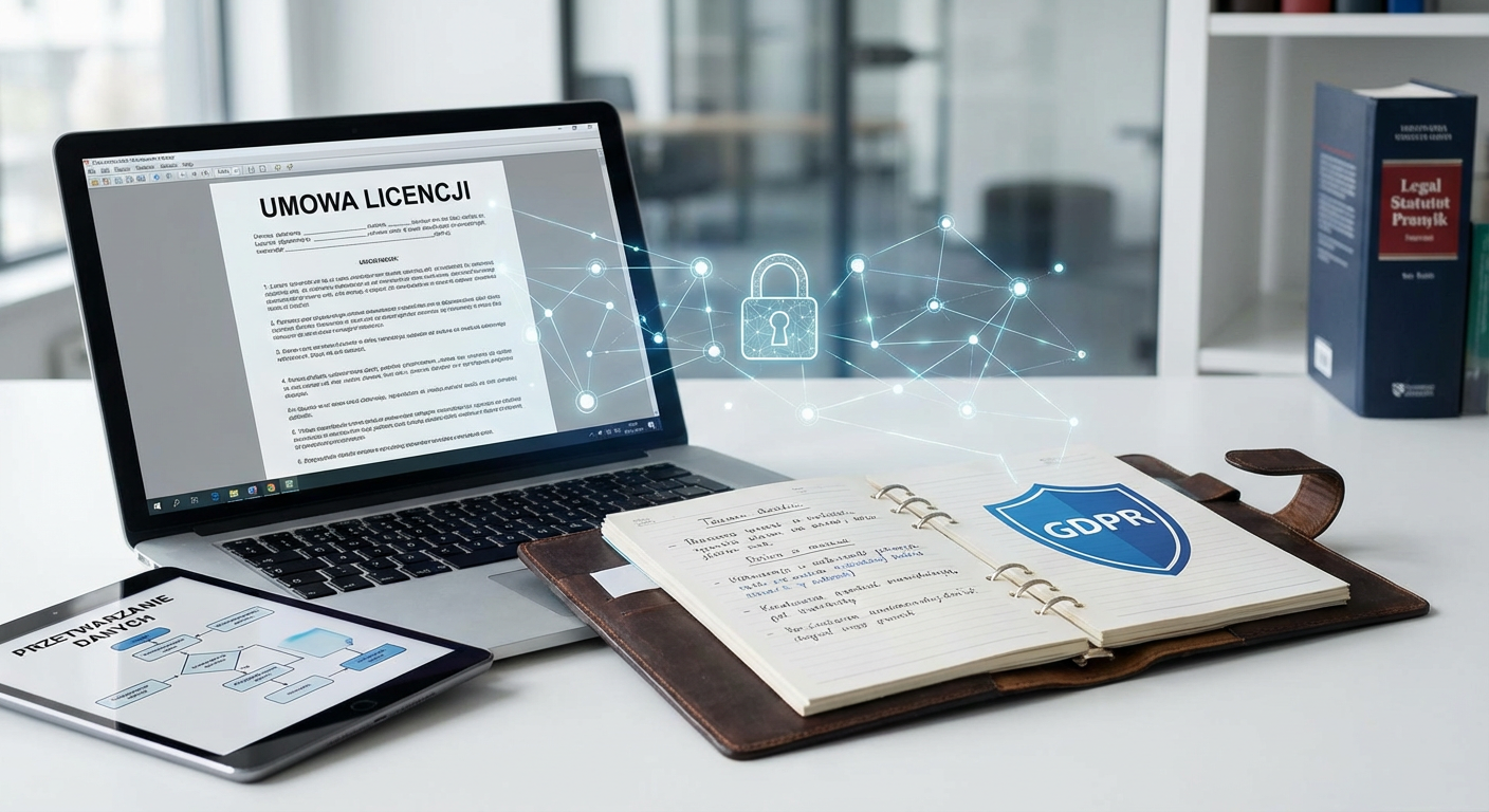 Umowa licencji a RODO – jak opisać przetwarzanie danych